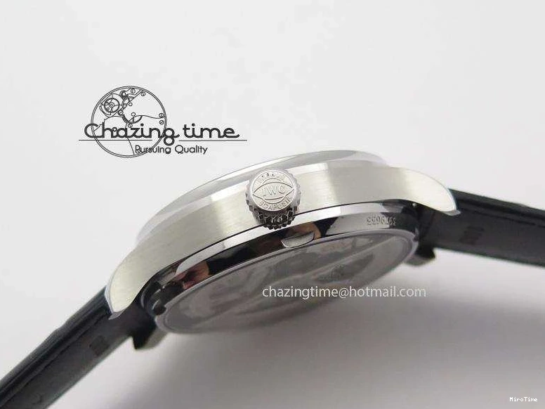 MIROTIME 0412 Practical Portuguese Real PR IW500109 ZF 1:1 Best Edition Black Dial On Black Leather Strap A52010 V 7308